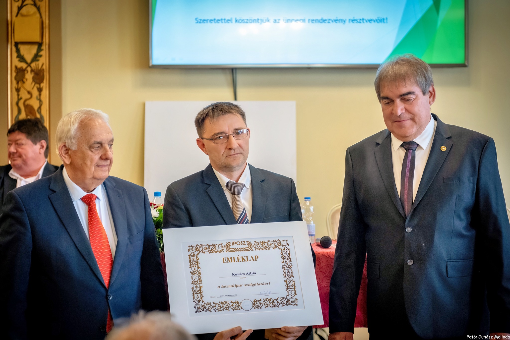 Kép: Kovács Attila a Kézműipar Szolgálatáért
